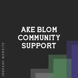 Ake Blom Community Support | Indexof