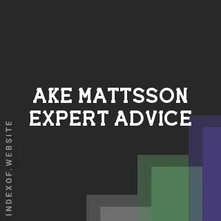 Ake Mattsson Expert Advice | Indexof