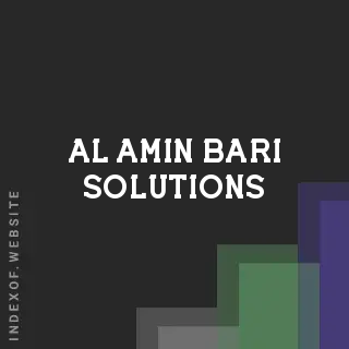 Al-Amin Bari Solutions | Indexof
