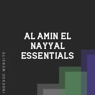 Al-Amin El-Nayyal Essentials | Indexof