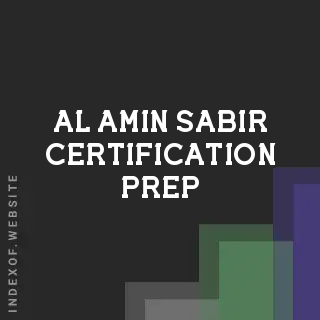 Al-Amin Sabir Certification Prep | Indexof