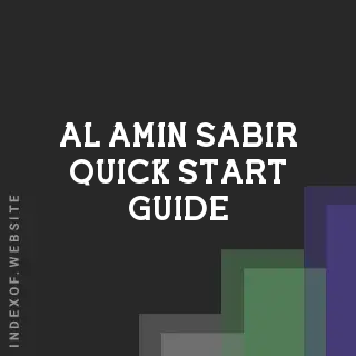 Al-Amin Sabir Quick Start Guide | Indexof