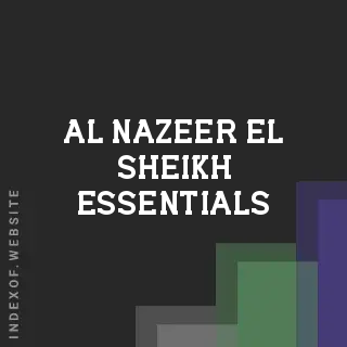 Al-Nazeer El-Sheikh Essentials | Indexof
