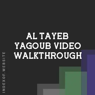 Al-Tayeb Yagoub Video Walkthrough | Indexof