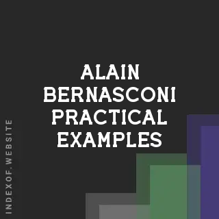 Alain Bernasconi Practical Examples | Indexof