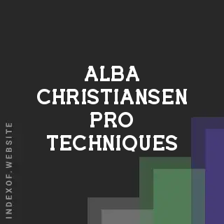 Alba Christiansen Pro Techniques | Indexof