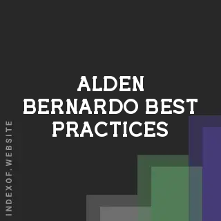 Alden Bernardo Best Practices | Indexof