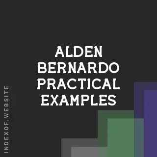 Alden Bernardo Practical Examples | Indexof