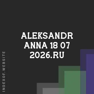 aleksandr-anna-18-07-2026.ru by Tilda Eliasson site -  Indexof