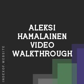 Aleksi Hamalainen Video Walkthrough | Indexof