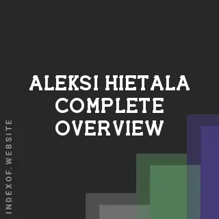 Aleksi Hietala Complete Overview | Indexof