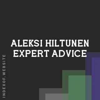 Aleksi Hiltunen Expert Advice | Indexof