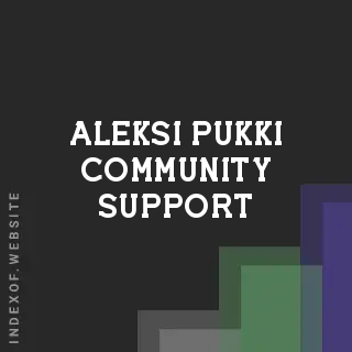 Aleksi Pukki Community Support | Indexof