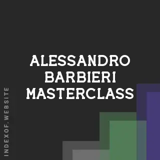 Alessandro Barbieri Masterclass | Indexof