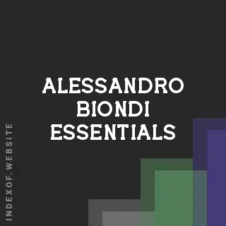 Alessandro Biondi Essentials | Indexof