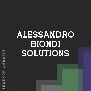 Alessandro Biondi Solutions | Indexof