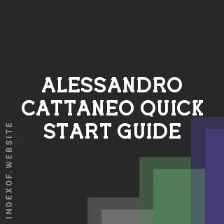 Alessandro Cattaneo Quick Start Guide | Indexof