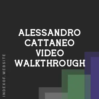 Alessandro Cattaneo Video Walkthrough | Indexof