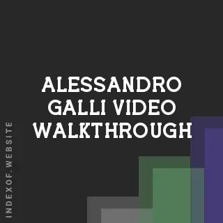 Alessandro Galli Video Walkthrough | Indexof