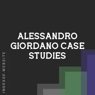 Alessandro Giordano Case Studies | Indexof