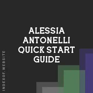 Alessia Antonelli Quick Start Guide | Indexof