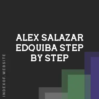 Alex Salazar Edquiba Step-by-Step | Indexof