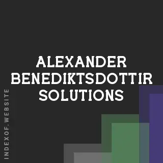 Alexander Benediktsdottir Solutions | Indexof