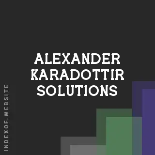 Alexander Karadottir Solutions | Indexof