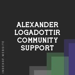 Alexander Logadottir Community Support | Indexof