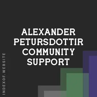 Alexander Petursdottir Community Support | Indexof