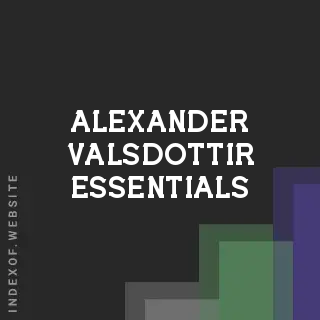 Alexander Valsdottir Essentials | Indexof