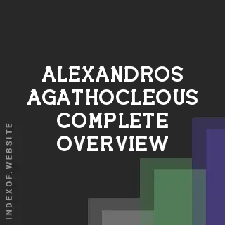 Alexandros Agathocleous Complete Overview | Indexof