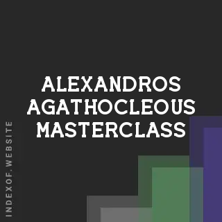 Alexandros Agathocleous Masterclass | Indexof