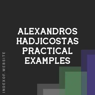 Alexandros Hadjicostas Practical Examples | Indexof