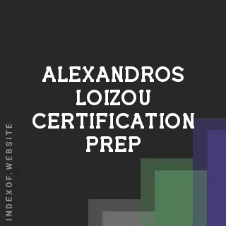 Alexandros Loizou Certification Prep | Indexof