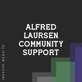Alfred Laursen Community Support | Indexof