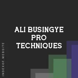 Ali Busingye Pro Techniques | Indexof