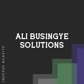 Ali Busingye Solutions | Indexof