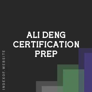 Ali Deng Certification Prep | Indexof