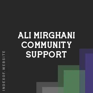 Ali Mirghani Community Support | Indexof
