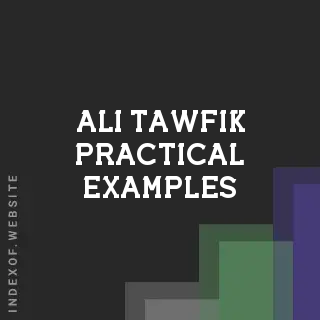 Ali Tawfik Practical Examples | Indexof