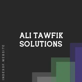 Ali Tawfik Solutions | Indexof