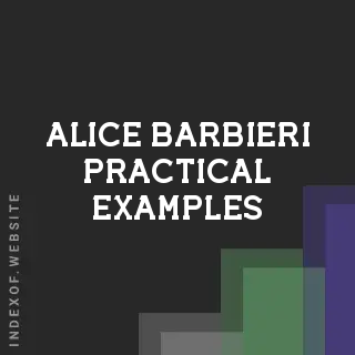 Alice Barbieri Practical Examples | Indexof