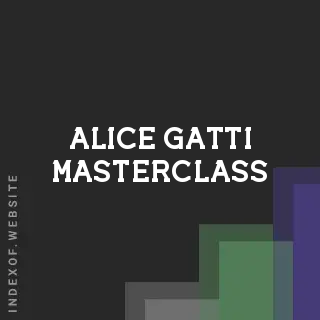 Alice Gatti Masterclass | Indexof