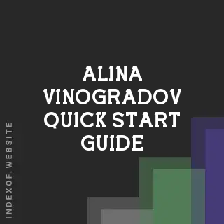 Alina Vinogradov Quick Start Guide | Indexof