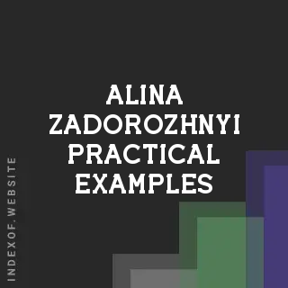 Alina Zadorozhnyi Practical Examples | Indexof