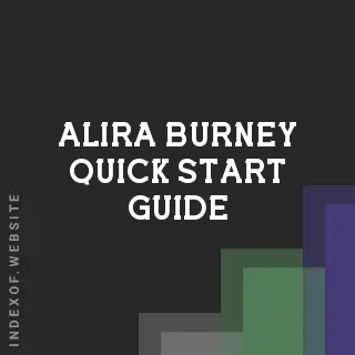 Alira Burney Quick Start Guide | Indexof
