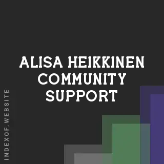 Alisa Heikkinen Community Support | Indexof