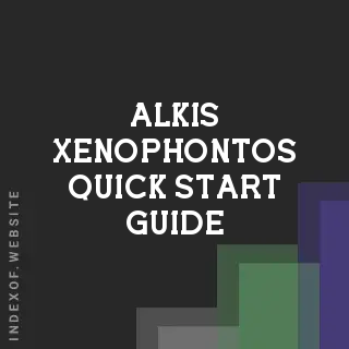 Alkis Xenophontos Quick Start Guide | Indexof