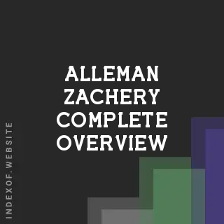Alleman Zachery Complete Overview | Indexof